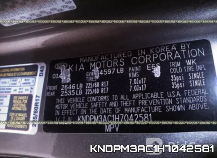 KNDPM3AC1H7042581 фото 10