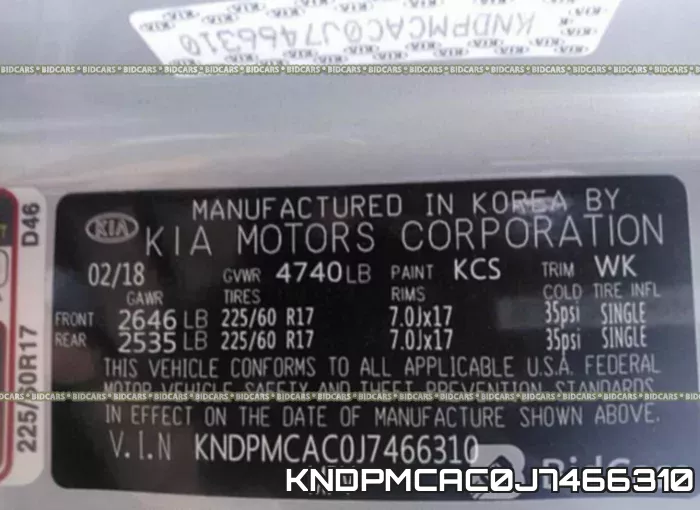 KNDPMCAC0J7466310 фото 10