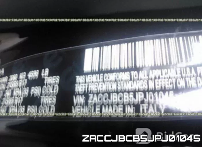 ZACCJBCB5JPJ01045 фото 10