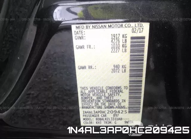 1N4AL3AP0HC209425 фото 7
