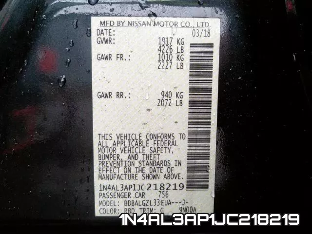 1N4AL3AP1JC218219 фото 2
