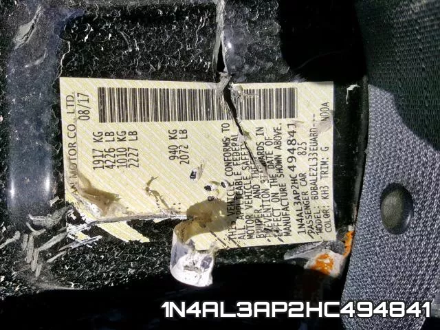1N4AL3AP2HC494841 фото 2