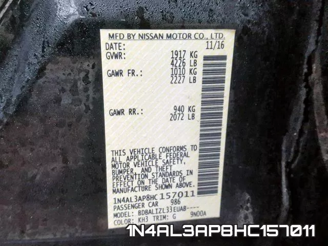 1N4AL3AP8HC157011 фото 2