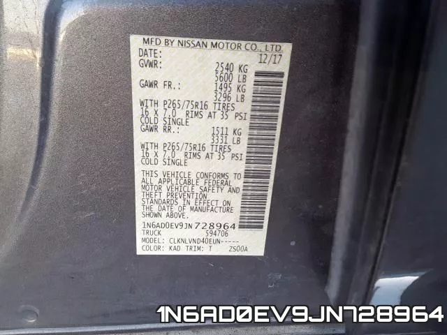 1N6AD0EV9JN728964 фото 2
