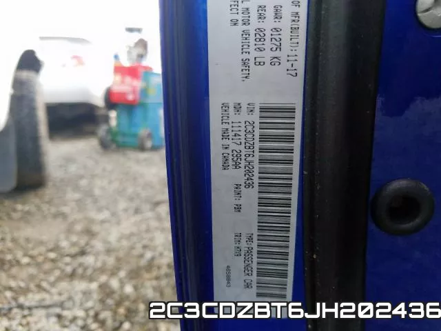 2C3CDZBT6JH202436 фото 2