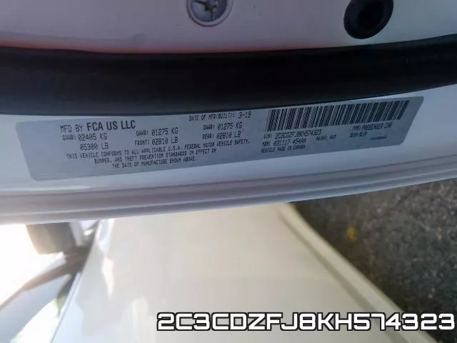 2C3CDZFJ8KH574323 фото 2