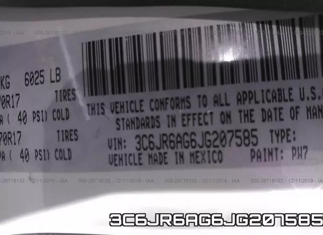 3C6JR6AG6JG207585 фото 6