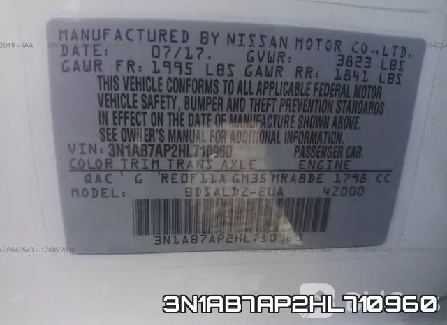 3N1AB7AP2HL710960 фото 4