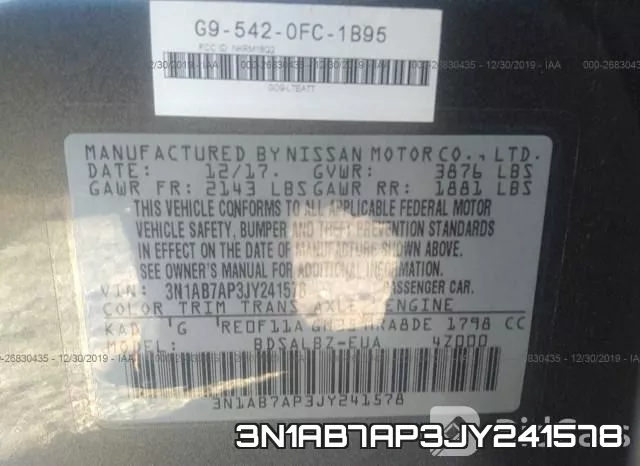 3N1AB7AP3JY241578 фото 9