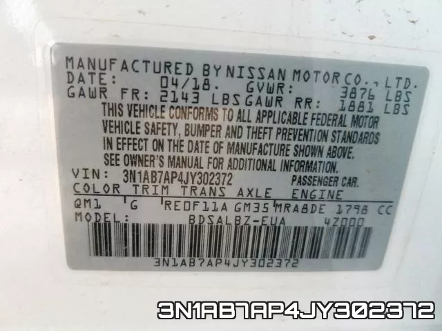 3N1AB7AP4JY302372 фото 2
