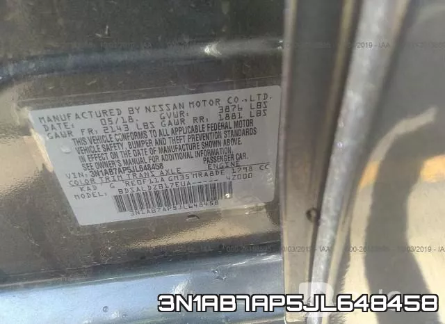 3N1AB7AP5JL648458 фото 7