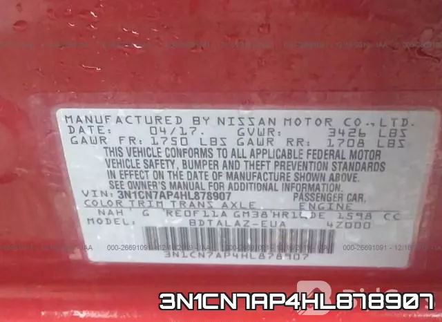 3N1CN7AP4HL878907 фото 8
