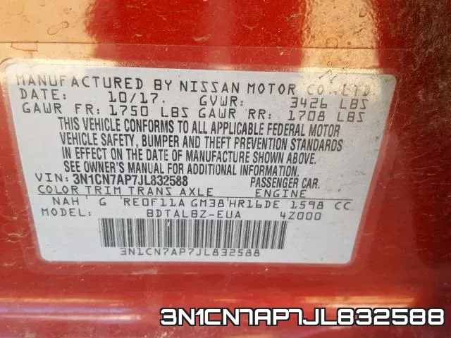 3N1CN7AP7JL832588 фото 2