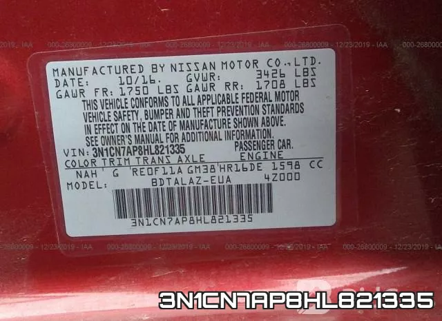 3N1CN7AP8HL821335 фото 9
