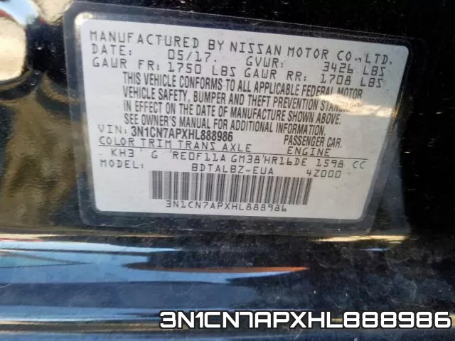 3N1CN7APXHL888986 фото 2