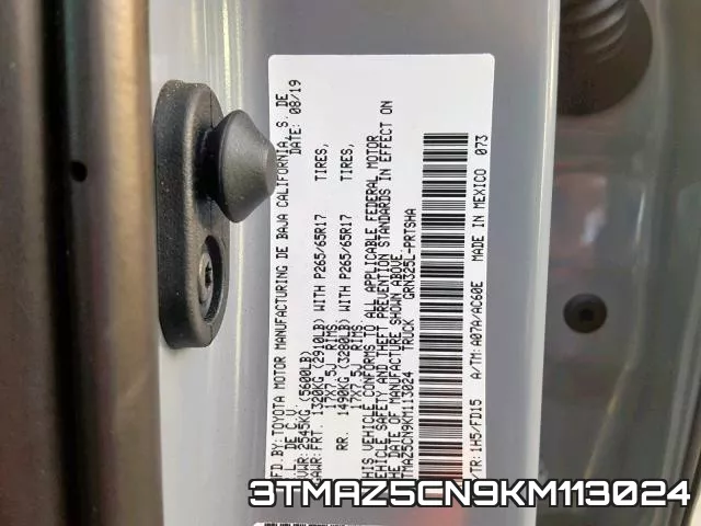3TMAZ5CN9KM113024 фото 2