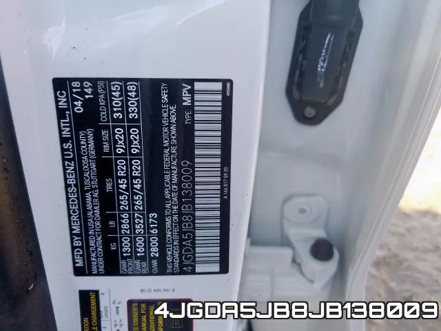 4JGDA5JB8JB138009 фото 2