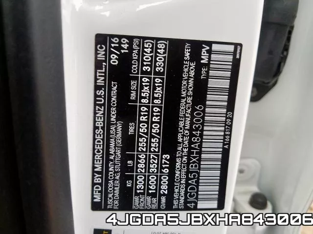 4JGDA5JBXHA843006 фото 2
