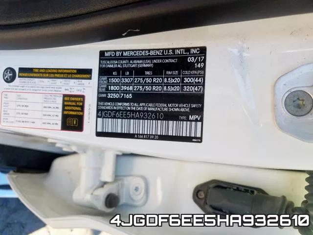 4JGDF6EE5HA932610 фото 2