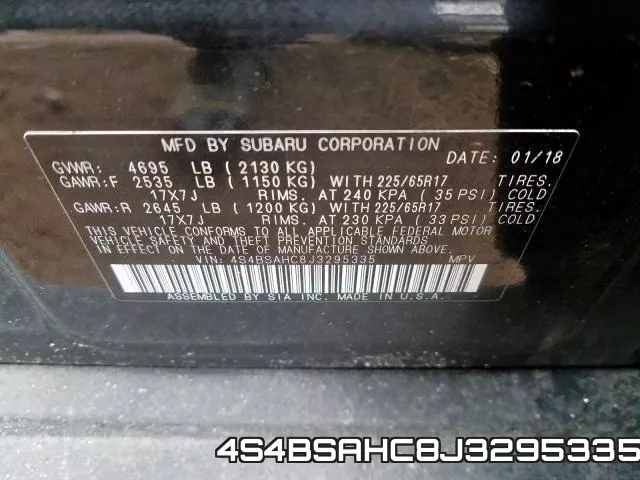 4S4BSAHC8J3295335 фото 2