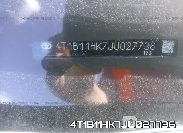 4T1B11HK7JU027736 фото 9