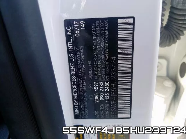 55SWF4JB5HU233724 фото 2