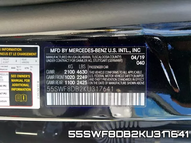 55SWF8DB2KU317641 фото 2