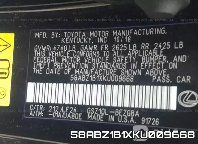 58ABZ1B1XKU009668 фото 7