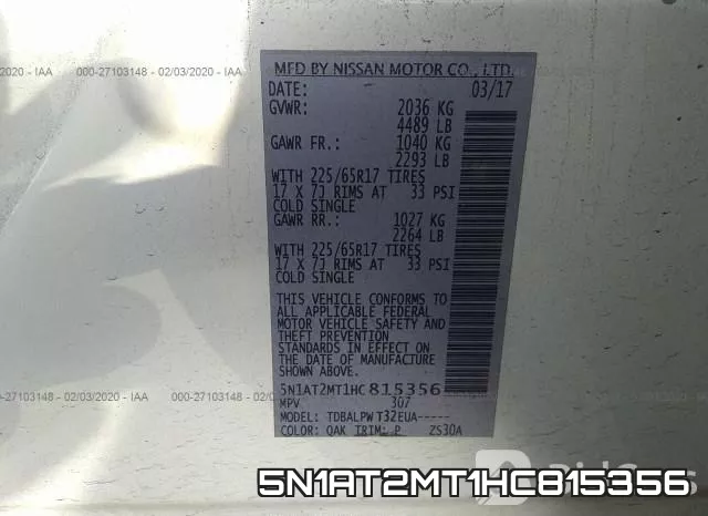 5N1AT2MT1HC815356 фото 10