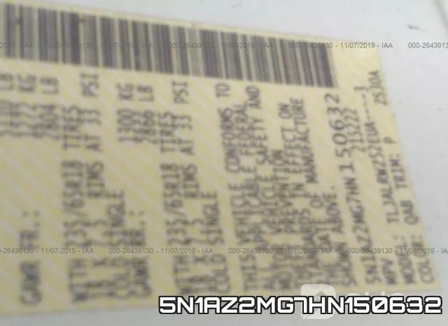 5N1AZ2MG7HN150632 фото 8