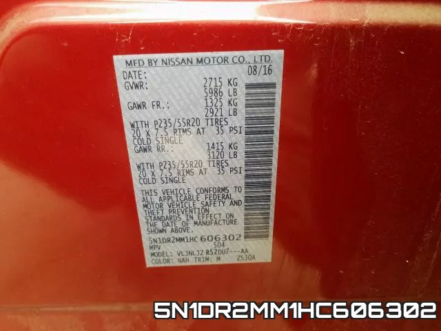 5N1DR2MM1HC606302 фото 2