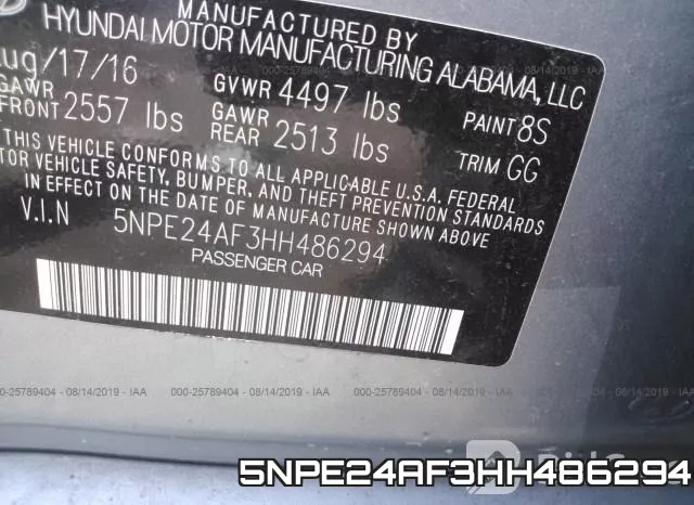 5NPE24AF3HH486294 фото 9