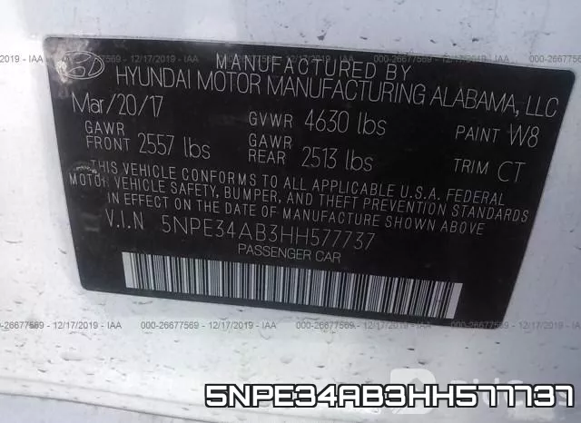 5NPE34AB3HH577737 фото 5