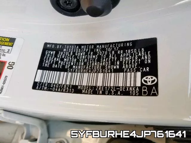 5YFBURHE4JP761641 фото 2