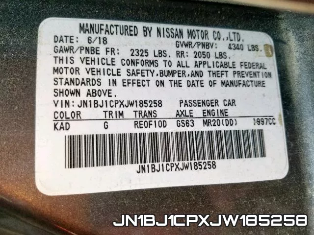 JN1BJ1CPXJW185258 фото 2