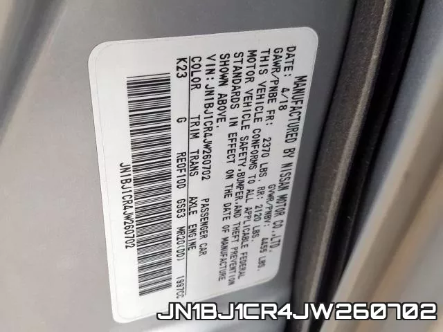 JN1BJ1CR4JW260702 фото 2