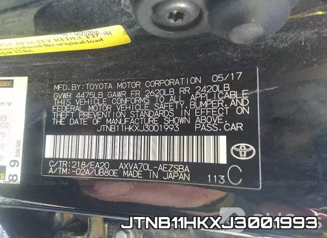 JTNB11HKXJ3001993 фото 10