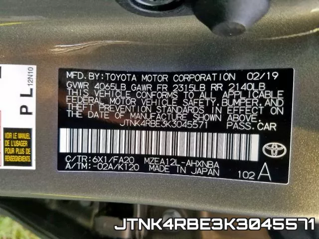 JTNK4RBE3K3045571 фото 2