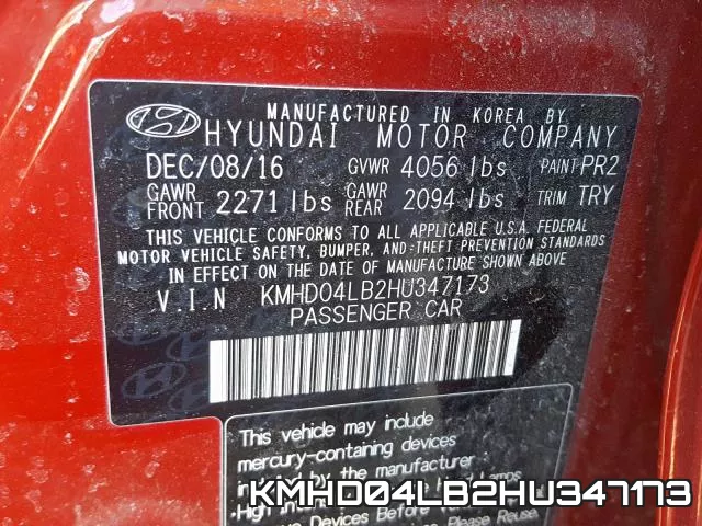 KMHD04LB2HU347173 фото 2