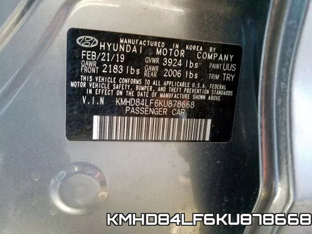 KMHD84LF6KU878668 фото 2