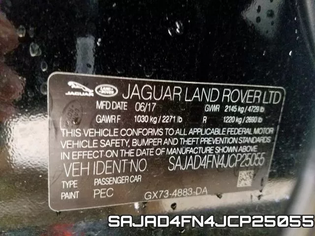 SAJAD4FN4JCP25055 фото 2