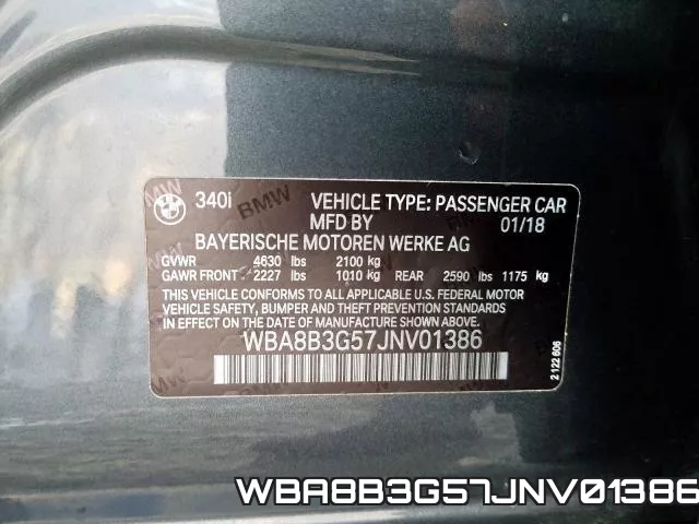 WBA8B3G57JNV01386 фото 2