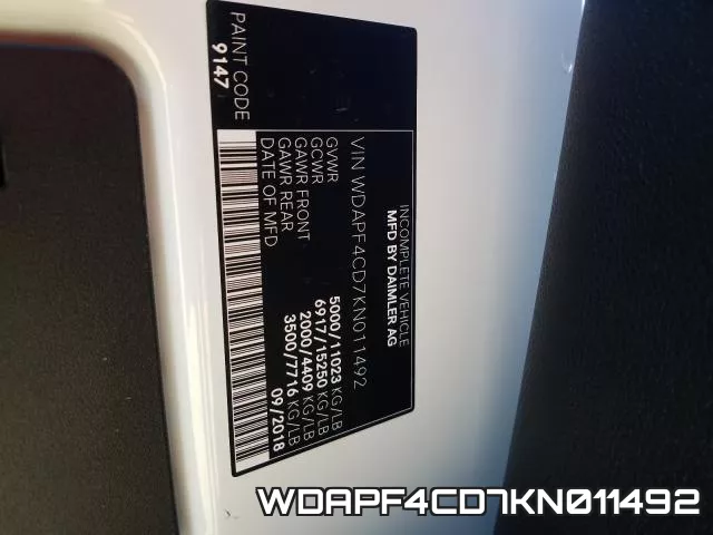 WDAPF4CD7KN011492 фото 2