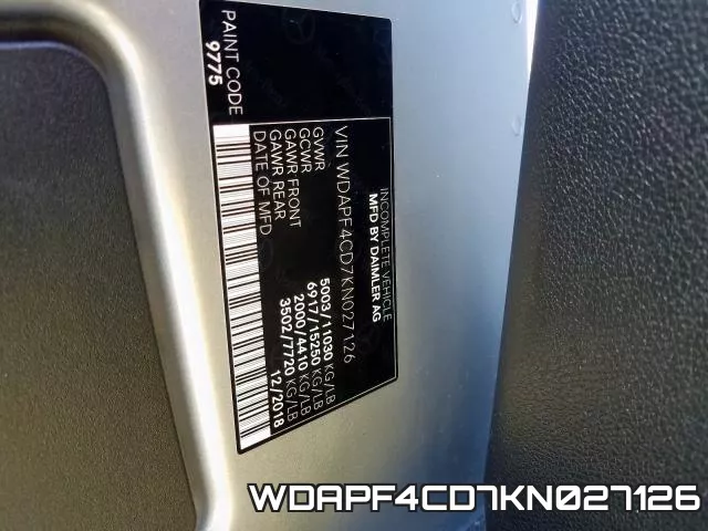 WDAPF4CD7KN027126 фото 2
