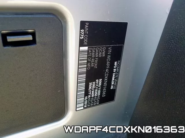 WDAPF4CDXKN016363 фото 2