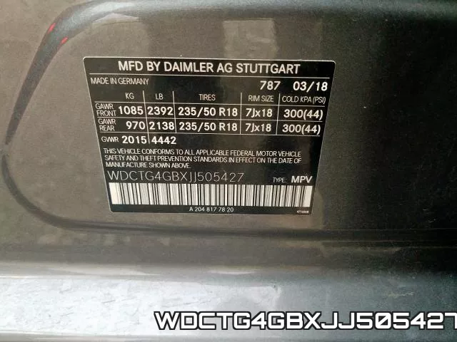 WDCTG4GBXJJ505427 фото 2