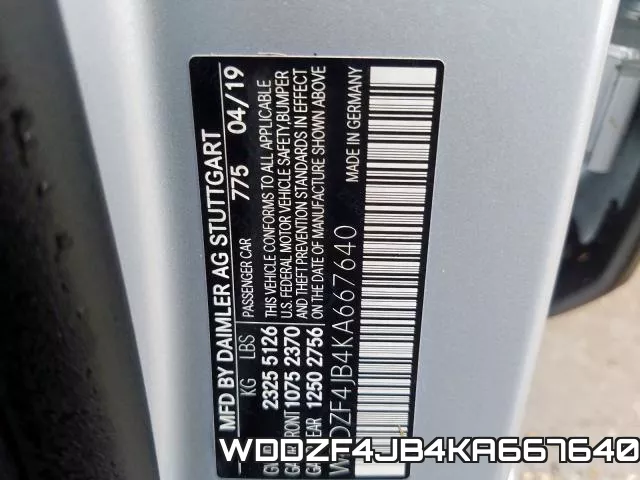 WDDZF4JB4KA667640 фото 2