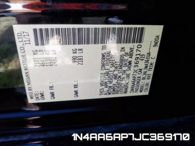 1N4AA6AP7JC369170 фото 2