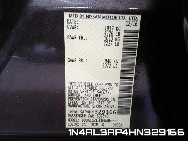 1N4AL3AP4HN329166 фото 2