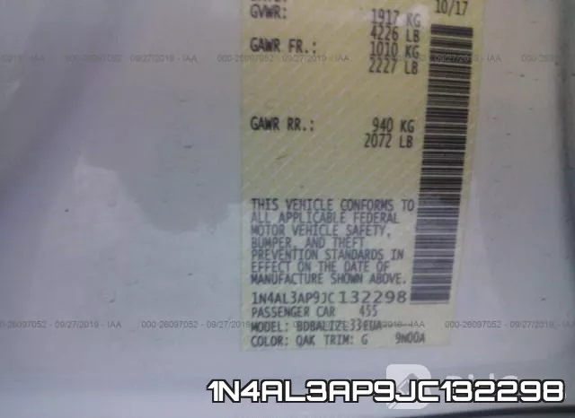 1N4AL3AP9JC132298 фото 6